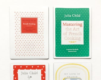 Illustrated Julia Child Cookbook Cover Magnets