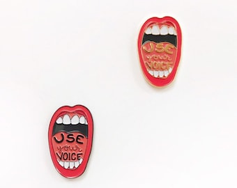 Use Your Voice Enamel Lapel Pin