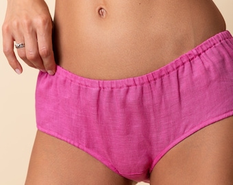 MILA - Mid-Rise Panties, Organic Underwear, Linen Lingerie, Intimates