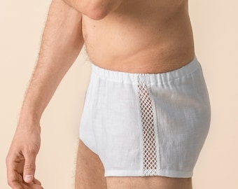 DAVID - Linen Trunks, Organic Underwear For Men