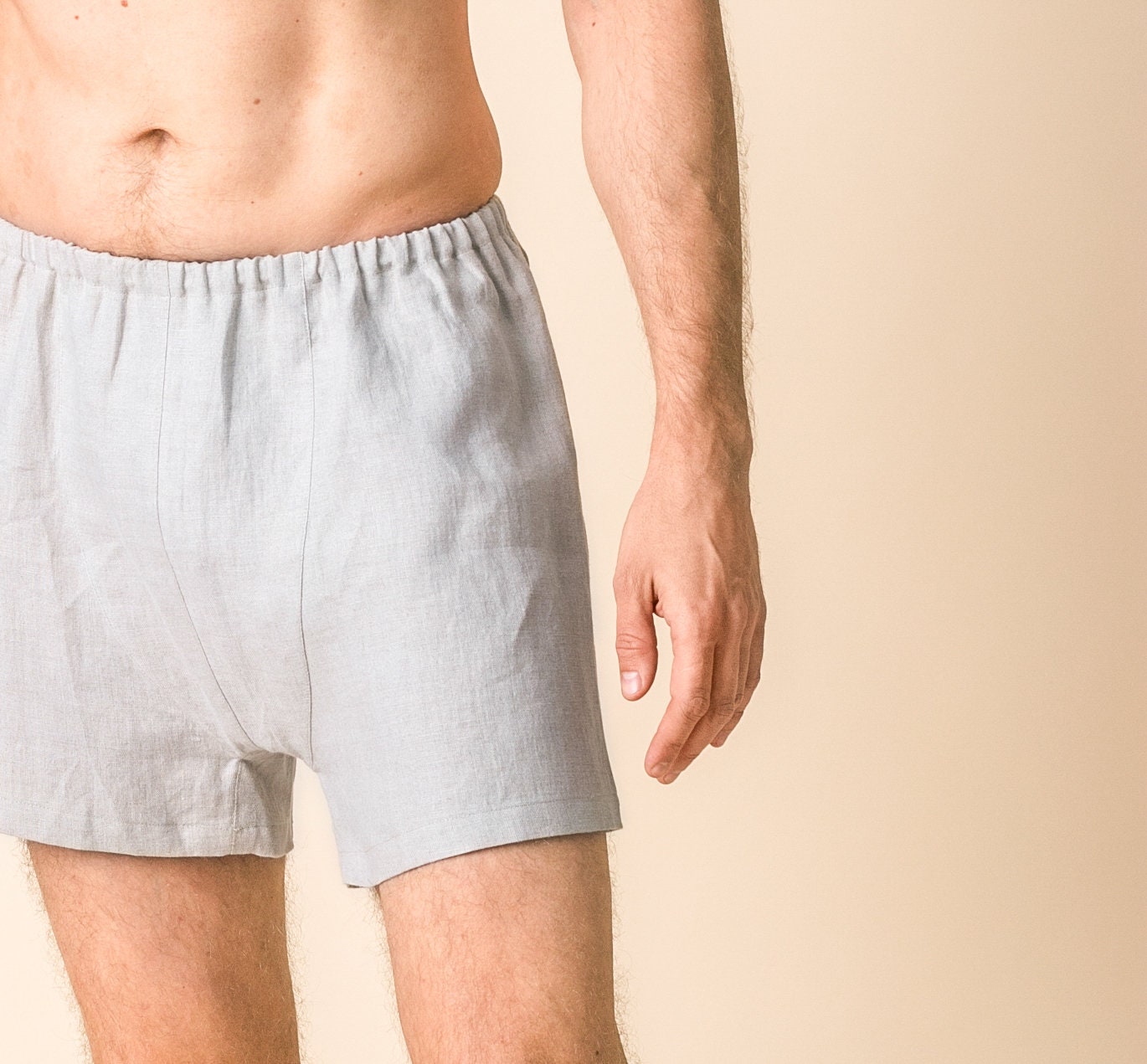 NOAH Linen Underwear, Panties for Men, Sleep Shorts, Boxer Briefs 