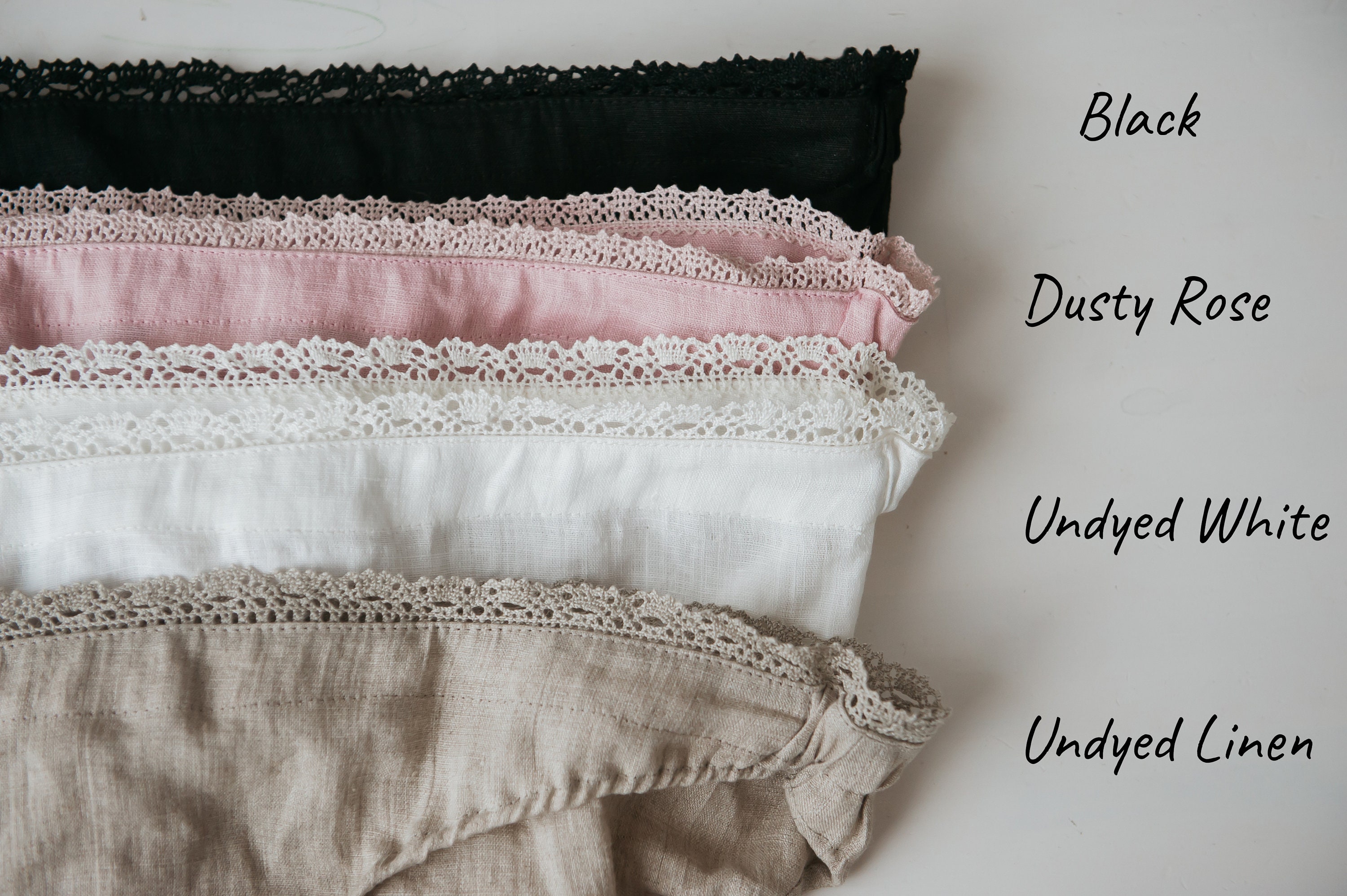 MAYA - Linen Underwear, Linen Panties, Linen Knickers, Linen Lingerie