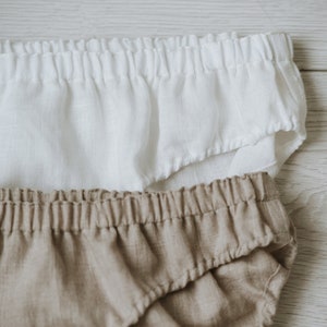 LISA SET - Linen Panties Set of 2, Linen Underwear, Brief Panties