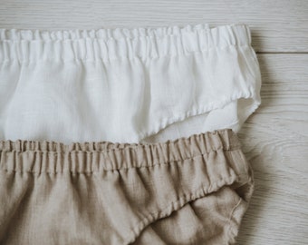 LISA SET - Linen Panties Set, Breathable Underwear, Organic Flax Fabric