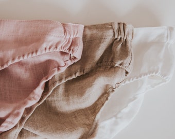 CAMILLA SET - Set of 3, Gift For Wife, Hypoallergic Panties, Linen Knickers