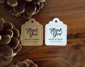 Personalized Thank You Tags | Wedding Favor Tags.  Spread nutella, jam. Custom Favour Tags, with names, date. Bridal shower baby shower gift