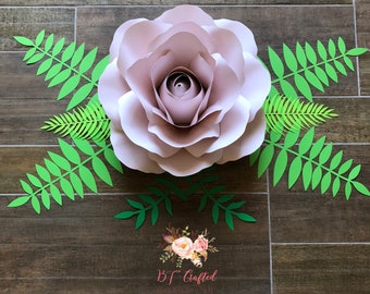 Paper Flower Rose Template Digital SVG DXF PDF Josie Rose | Etsy