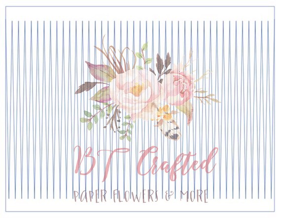 Spike Paper Flower Center Thin Cut Svg And Dxf Digital Etsy