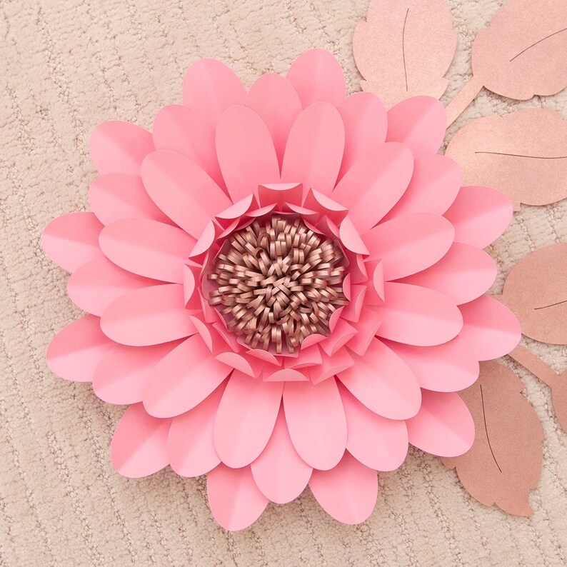 Download Daisy Paper Flower Template 3D Makes Different Sizes svg ...