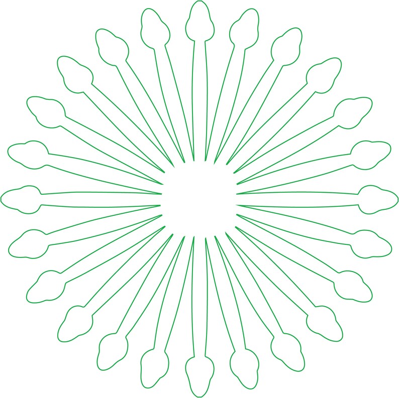 Download Peony Paper Flower Center SVG and DXF digital templates ...