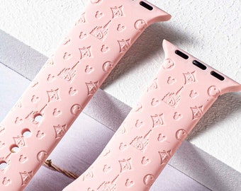 louis vuitton apple watch band pink