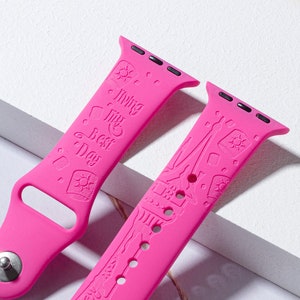 Disney Tangled silicone Apple Watch Band for 38mm 40mm 41mm 42mm 44mm 45mm, personalized Apple Watch Strap