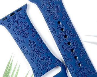 Haunted Mansion Watch Band Apple Watch Band for 38mm 40mm 41mm 42mm 44mm 45mm, Silicone Apple Watch Strap