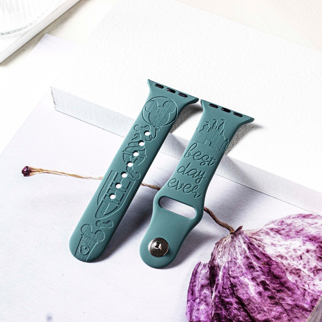 Disney Theme Park Silicone Apple Watch Band for 38mm 40mm 41mm Etsy