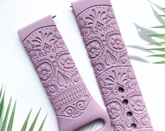 Sugar Skull Silicone Watch Band, Disney Smart Watch Band, Fitbit