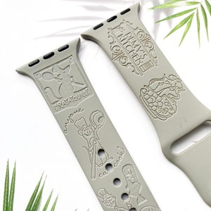 Ratatouille Chef Remy  Watch Band Apple Watch Band for 38mm 40mm 41mm 42mm 44mm 45mm, Silicone Apple Watch Strap