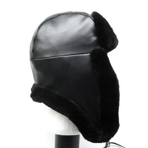 new Beaver fur -genuine leather unisex winter trapper fur hat aviator M /all real Beaver fur lined!