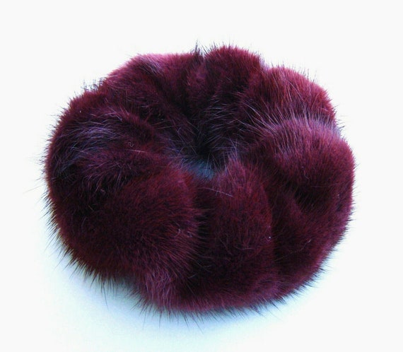 MINK HAIR TIE DUSTY PURPLE MINK HAIR TIE DUSTY PURPLE