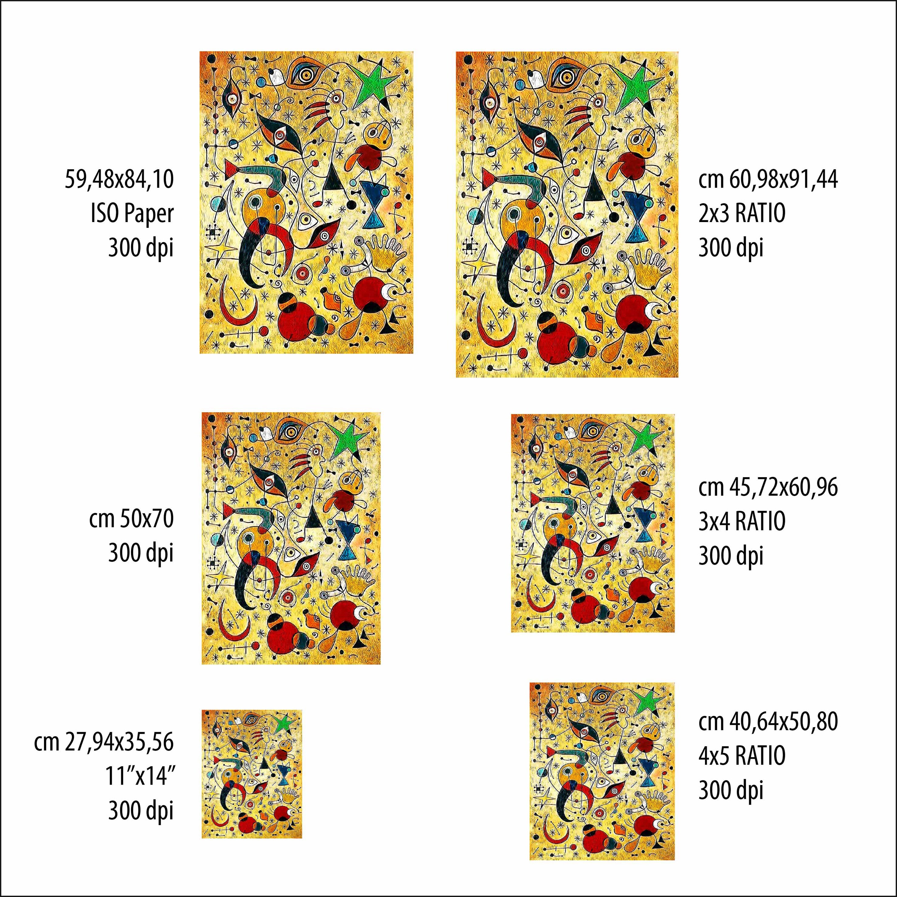 Joan Mirò Printable Artwork for Surreal Poster. Downloadable - Etsy