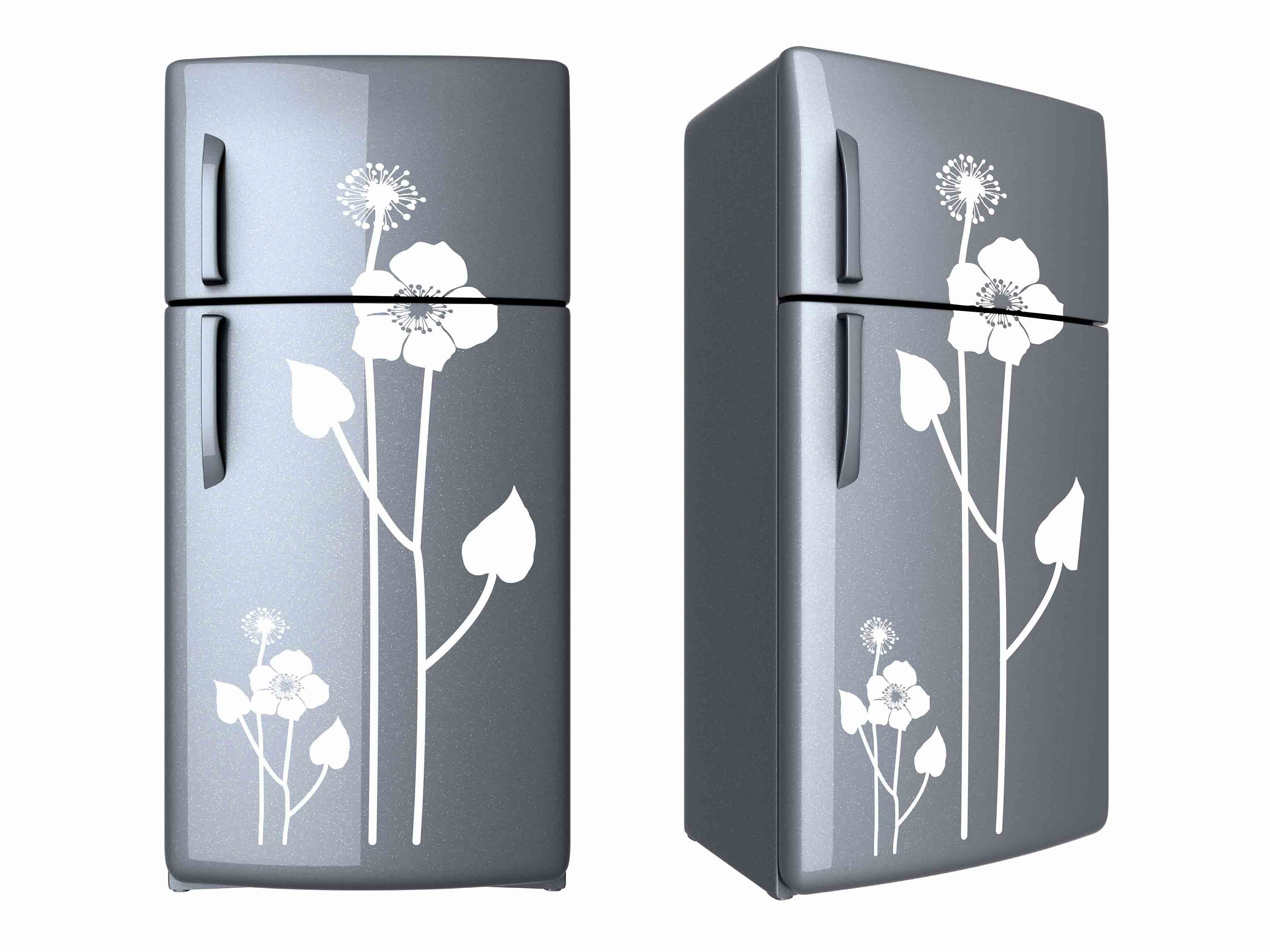 Flower Fridge Decals Fridge Door Vinyl Sticker. Covering Etsy Canada