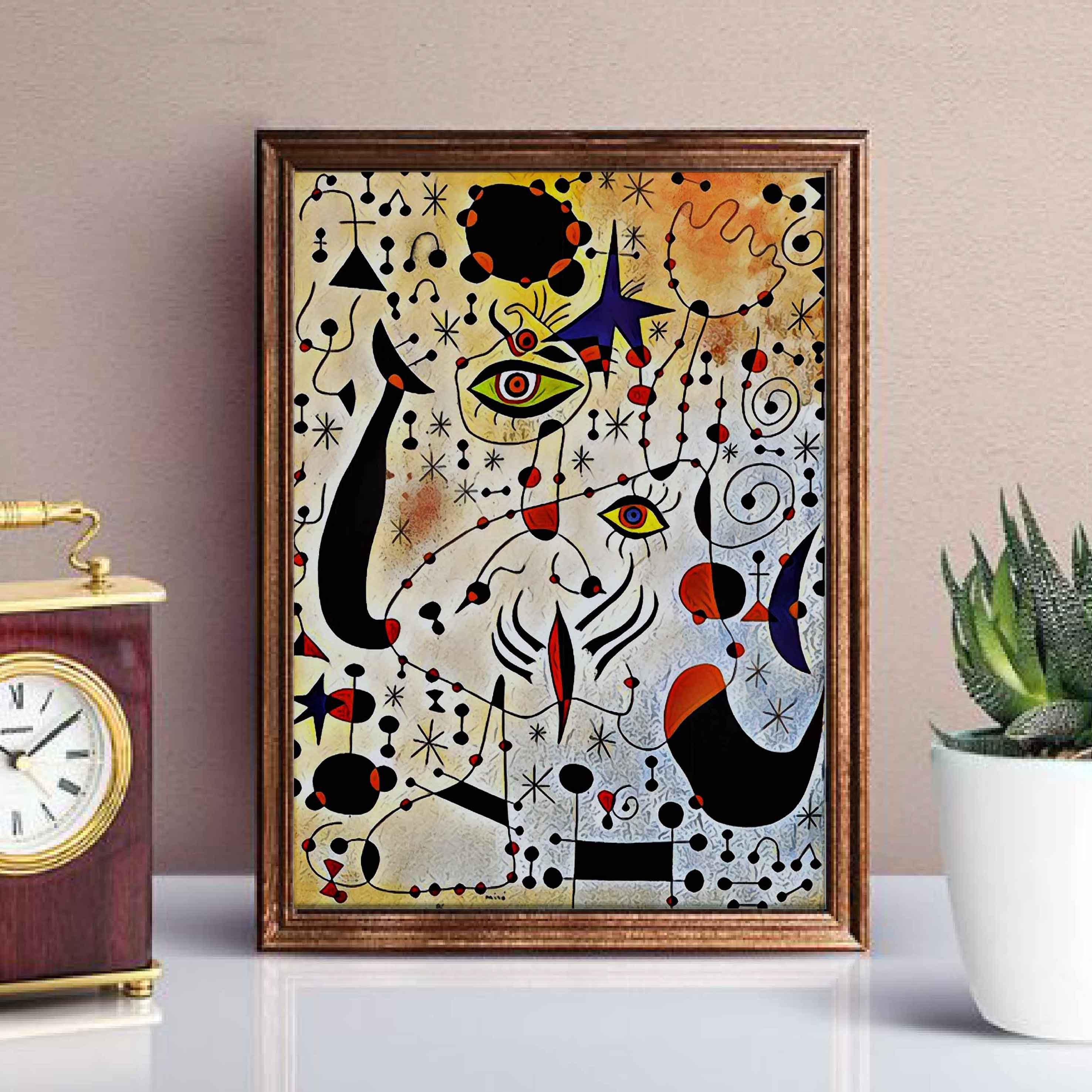 Joan Mirò Printable Artwork for Surreal Poster. Downloadable - Etsy