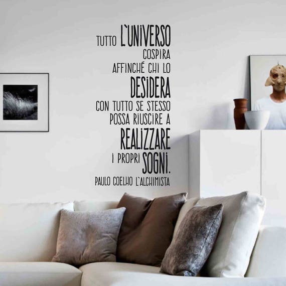 Paulo Coelho Zitat Alchimista Wandbild Aufkleber Etsy