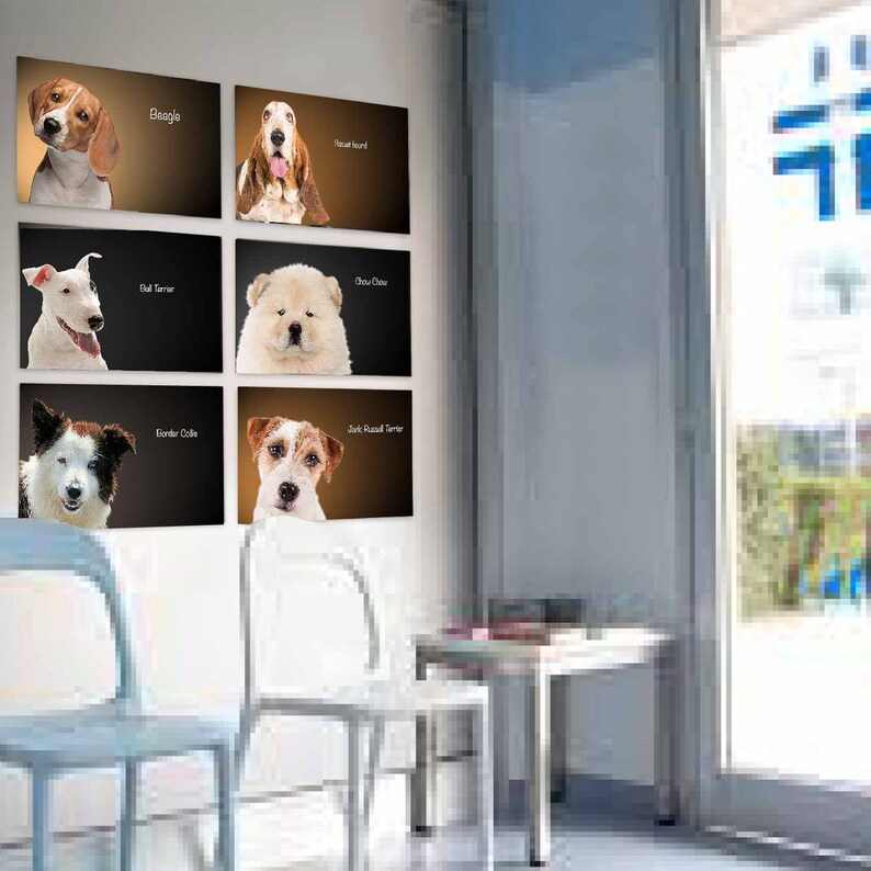 DOG PRINTS Wall Art Dog BREEDS Poster Dog Wall Decal Etsy