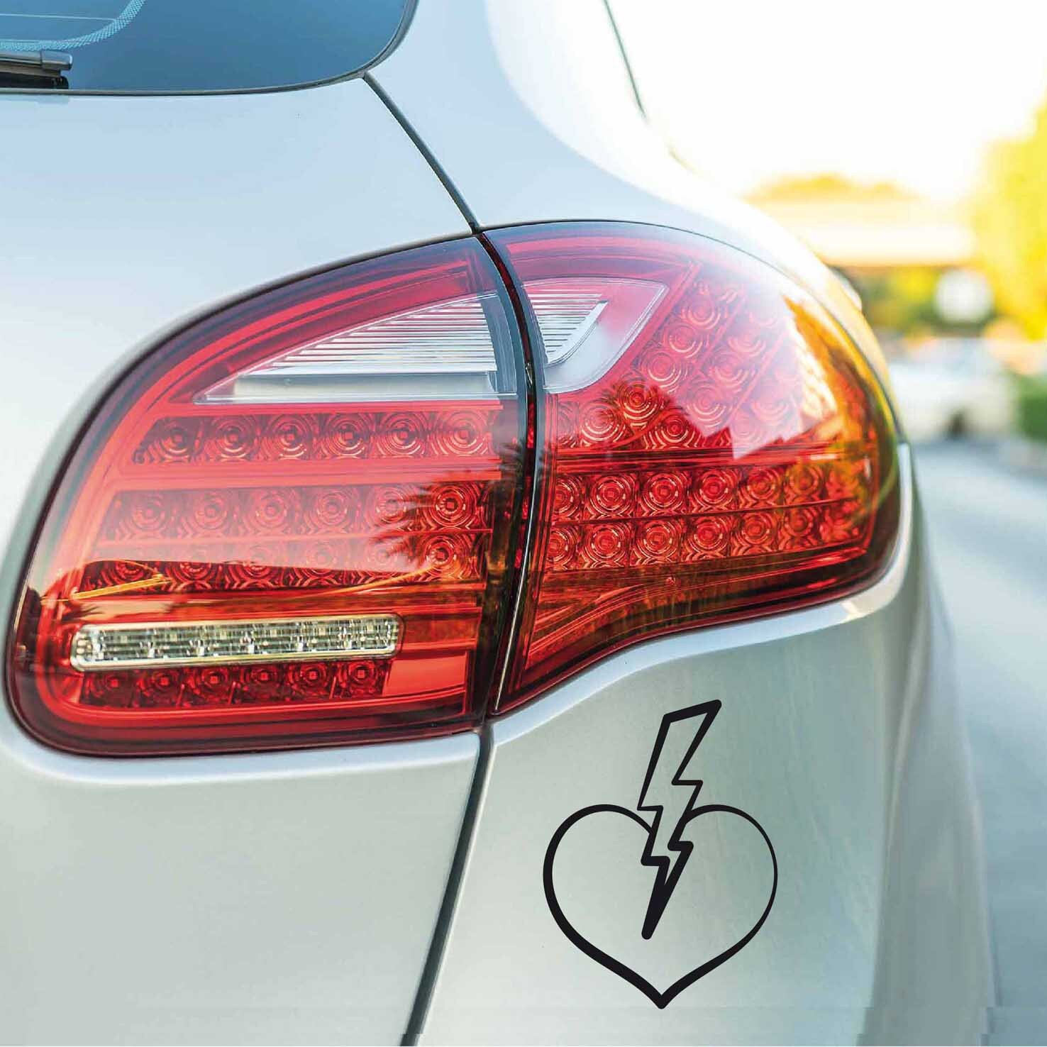 HEART CAR DECAL Set for Scratch Cover Gift for Car Lover Etsy