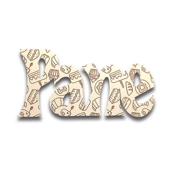 Insegna Fornaio Pane Lettere 3d Insegna Vintage Parola Etsy