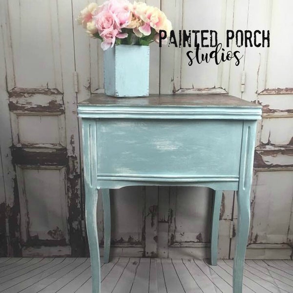 Farmhouse End Table Etsy