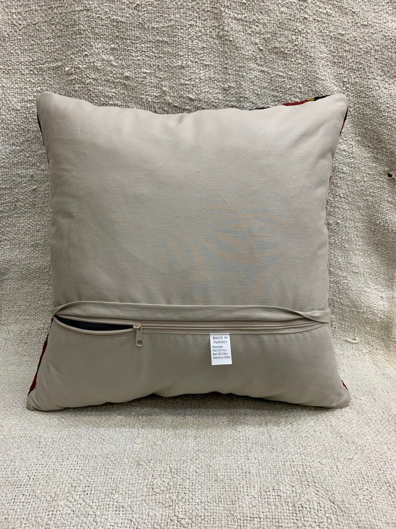 Handwoven Kilim Pillow Tribal Kilim Pillow Art Desing Cushion Cover Moroccan Homedecor 20\u201dx20\u201d \u0131nches,Turk\u0131sh Kilim Pillow Aztec