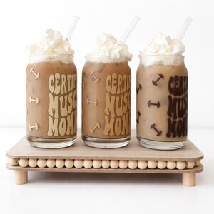 CERTIFIED MUSCLE MOMMY Soda Glass image 4
