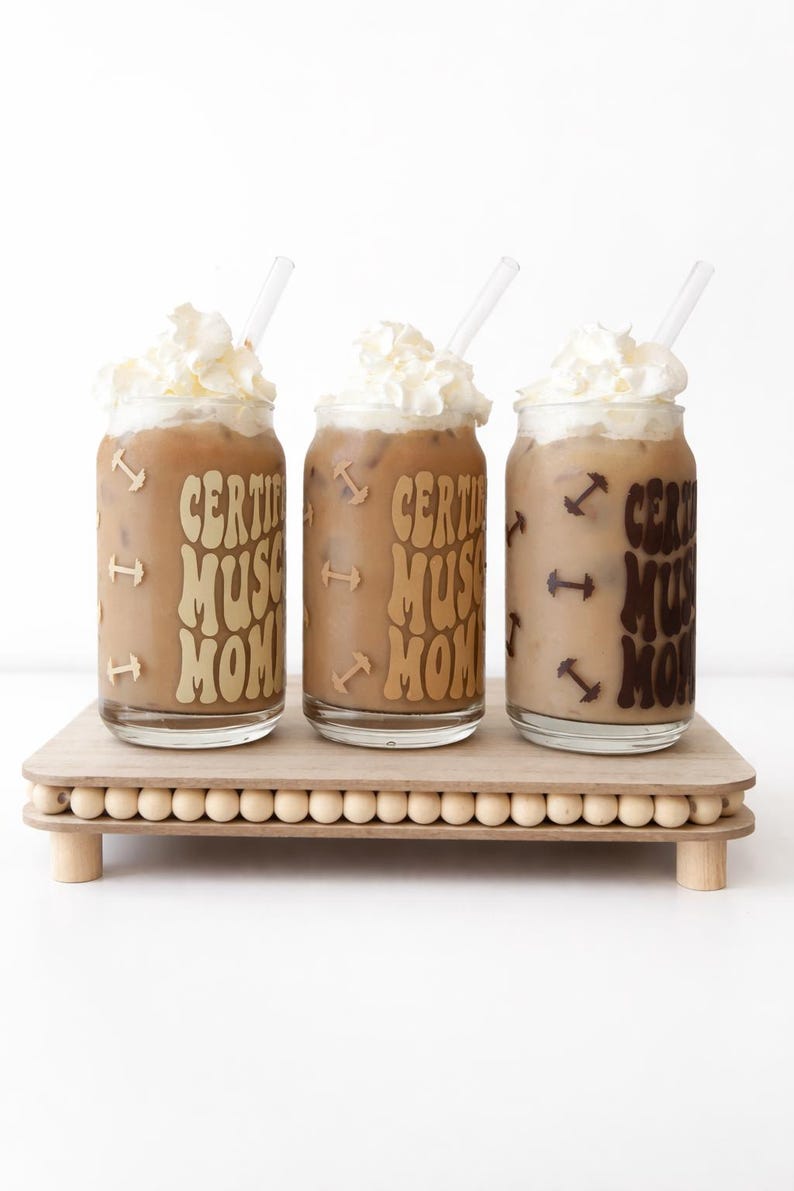 CERTIFIED MUSCLE MOMMY Soda Glass image 4