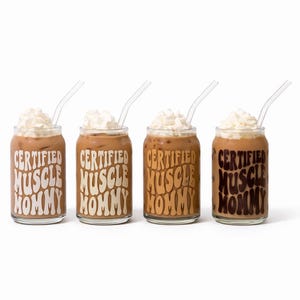 CERTIFIED MUSCLE MOMMY Soda Glass image 6