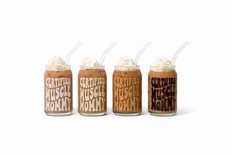 CERTIFIED MUSCLE MOMMY Soda Glass image 6