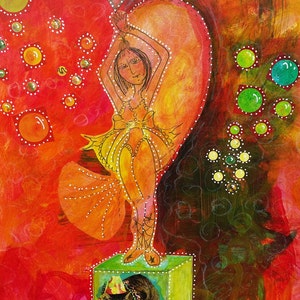 Circus meisje - kunst kaarten