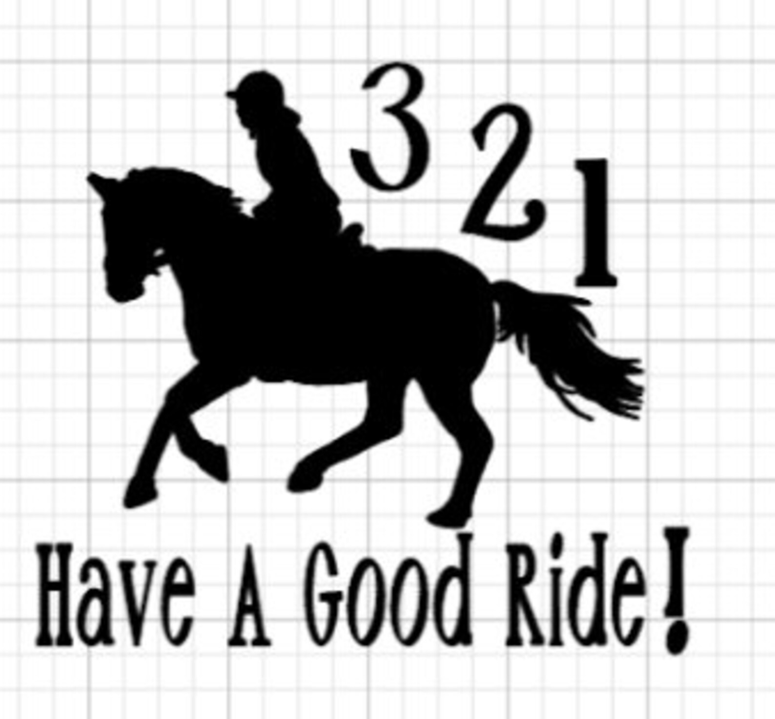 Have a Good Ride Eventer Decal Etsy
