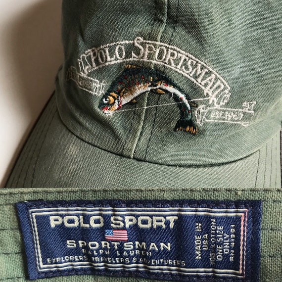 Vintage Polo Sportsman Cap 1990s USA Rare