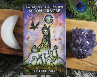 Earthly Souls and Spirits Moon Oracle Card Set / Moon Oracle Card Set / Spiritual Deck / Guidebook and Card Set / Oracle Deck / Spirit Deck