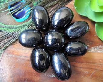 Jet / MED Jet Stone / Black Jet Stone / Polished Jet / Fossilized Wood Jet / Fossilized Coal / Jet Stone / Grounding and Healing Jet / 13 g