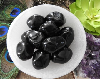 Apache Tears / Two MEDIUM Apache Tears / POLISHED Black Obsidian / Free Formed Apache Tear / Hand Polished Apache Tear / Apache Tear