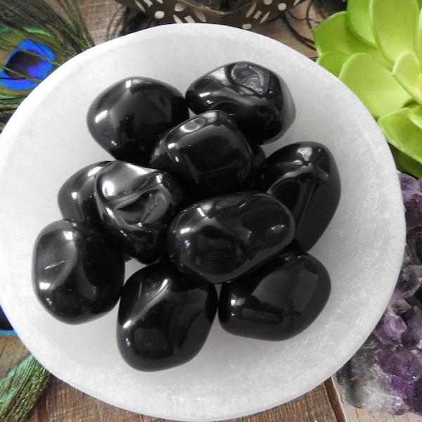 Apache Tears / Two MEDIUM Apache Tears / POLISHED Black Obsidian / Free Formed Apache Tear / Hand Polished Apache Tear / Apache Tear