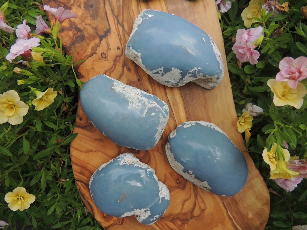 Angelite / Angelite Window / Blue Anhydrite / Hand Polished - Etsy