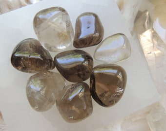 Smoky Quartz / TWO Smoky Quartz / Smoky Quartz / Smokey Quartz / Grounding Stone / Earth Star / Base Chakra / Root Chakra / Reiki Stone