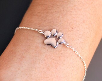 silver dog bracelet