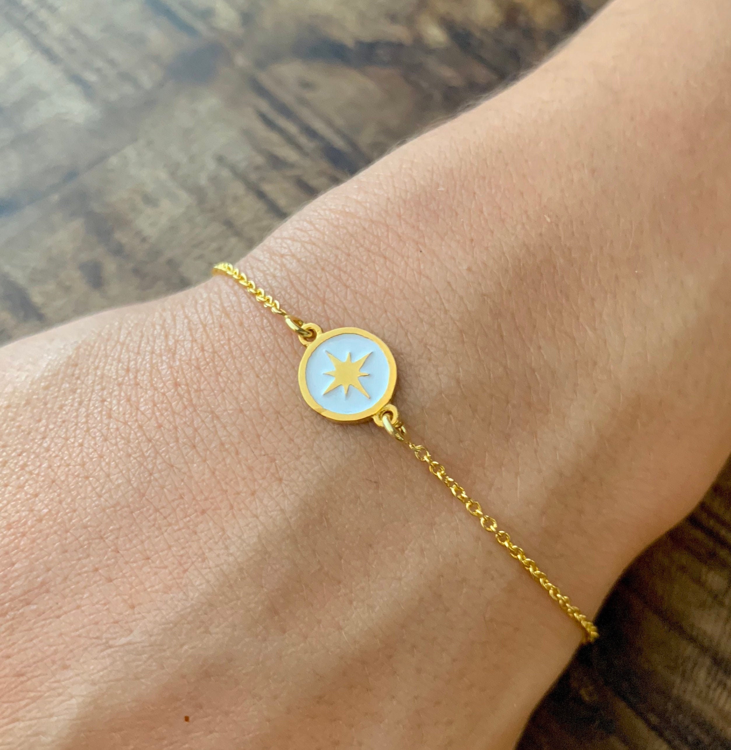 Compass Bracelet Bracelets For Women Compass Jewelry Dainty Etsy