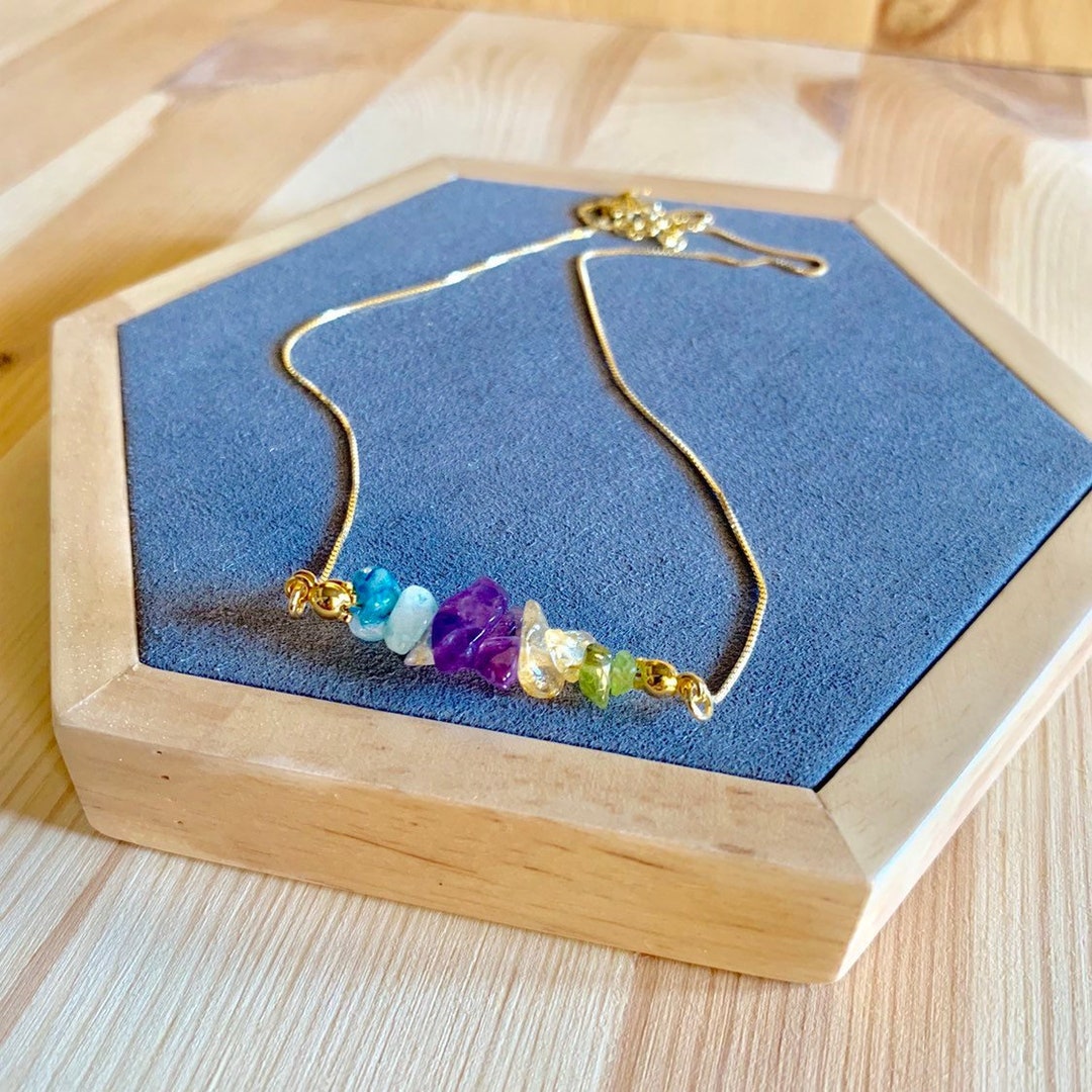 Raw Stone Necklace Tourmaline Necklace Necklace for Women Etsy