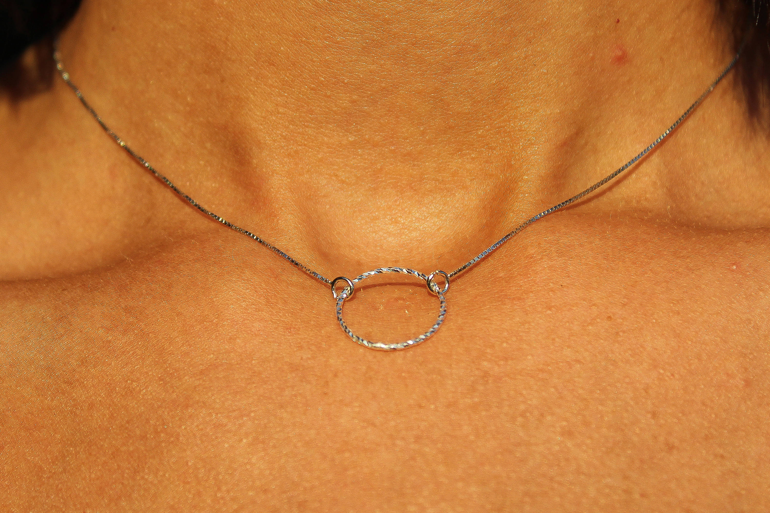 Circle Necklace Necklaces for Women Circle Jewelry Gold Etsy