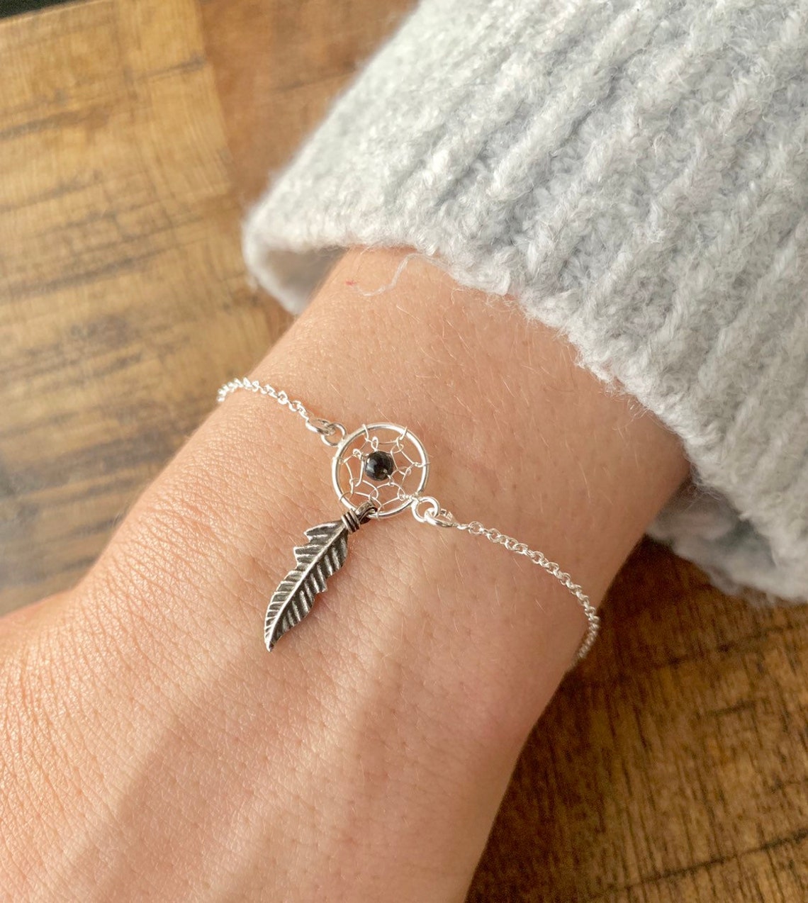 Dream Catcher Silver Bracelet Bracelet for Women Dream Etsy