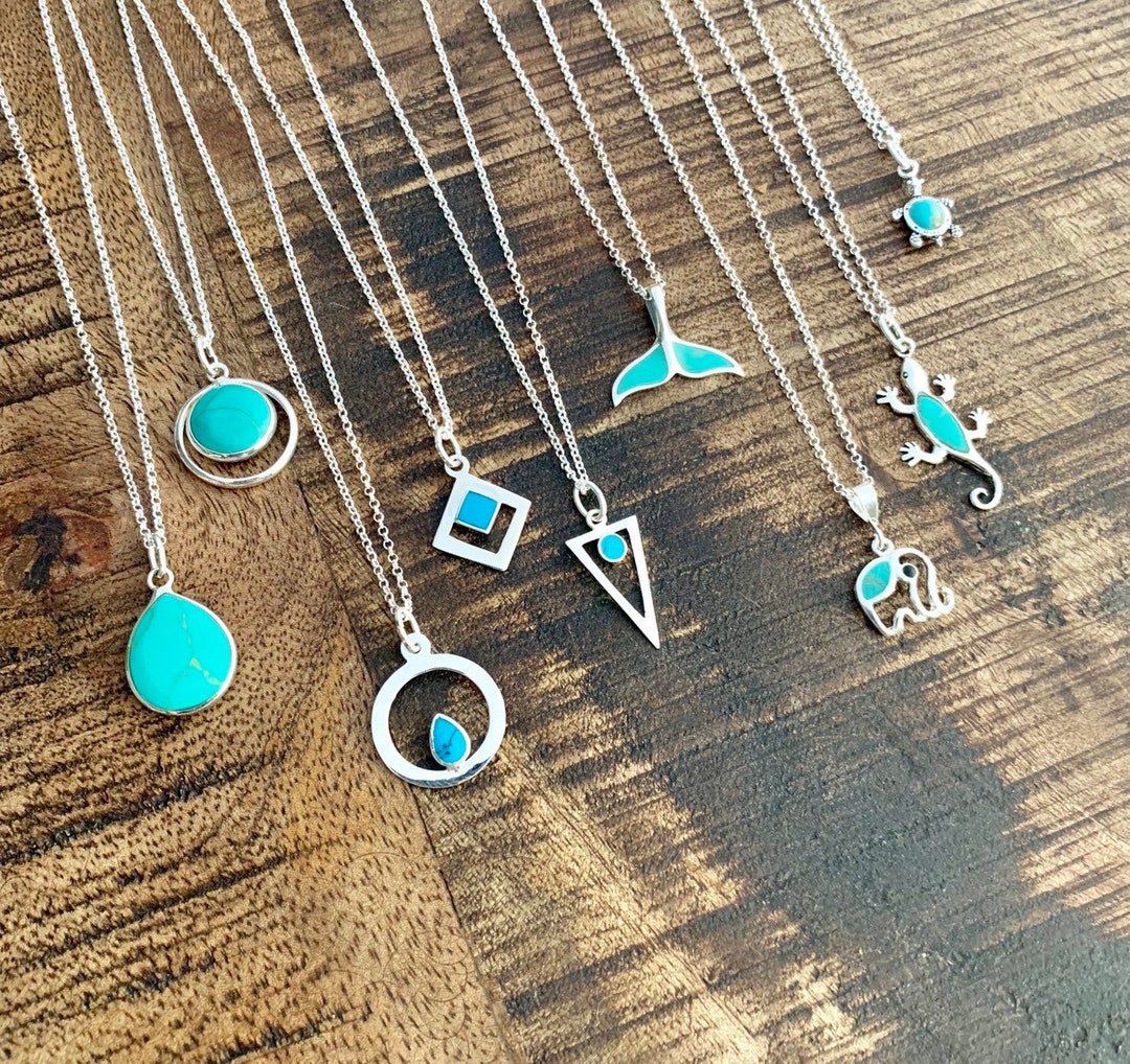 Turquoise Necklace Necklaces for Women Turquoise Jewelry Etsy